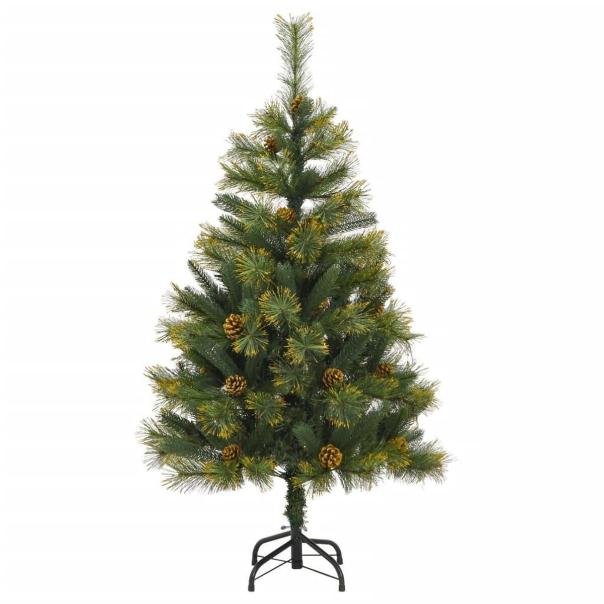 VIDAXL Sapin de Noël artificiel articule avec pommes de pin 150 cm