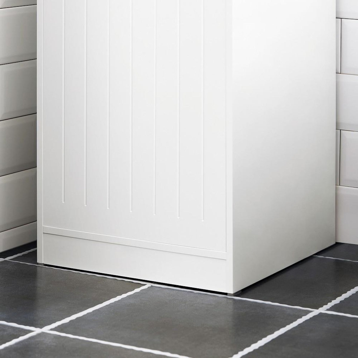 SOBUY SoBuy - Meuble De Buanderie à un tiroir - Blanc - 40x39x86cm - Nordique - BZR110-W