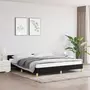 VIDAXL Cadre de lit avec tete de lit Noir 160x200 cm Tissu