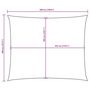 Voir la diapositive 6 : VIDAXL Voile de parasol tissu oxford rectangulaire 4x5 m creme