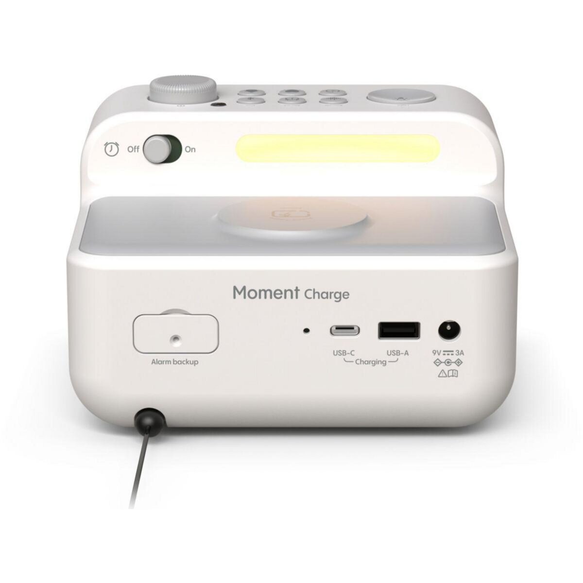 PURE Radio réveil Moment Charge Cotton White