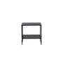Voir la diapositive 4 : Paris Prix Table d'Appoint Avec Étagère  Staal  50cm Noir
