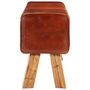 Voir la diapositive 3 : VIDAXL Banc de bok de gymnastique marron 110 cm cuir veritable et bois