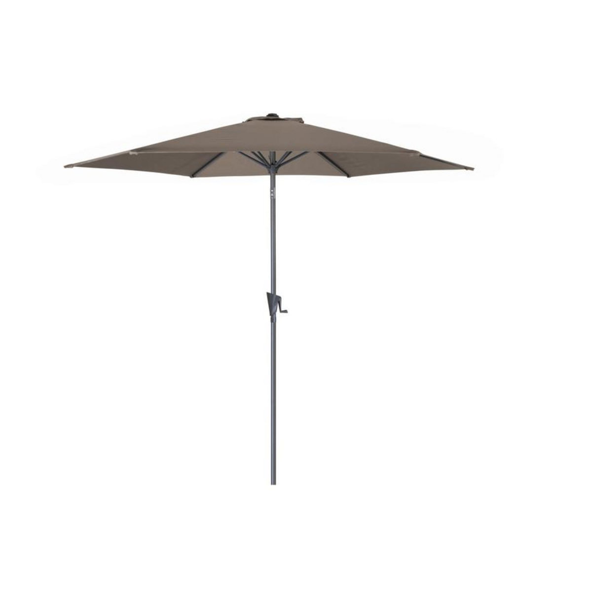 Proloisirs Parasol 300 cm - manivelle - Gris / taupe