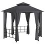 Voir la diapositive 2 : VIDAXL Belvedere avec parois 3,1x2,7 m Anthracite