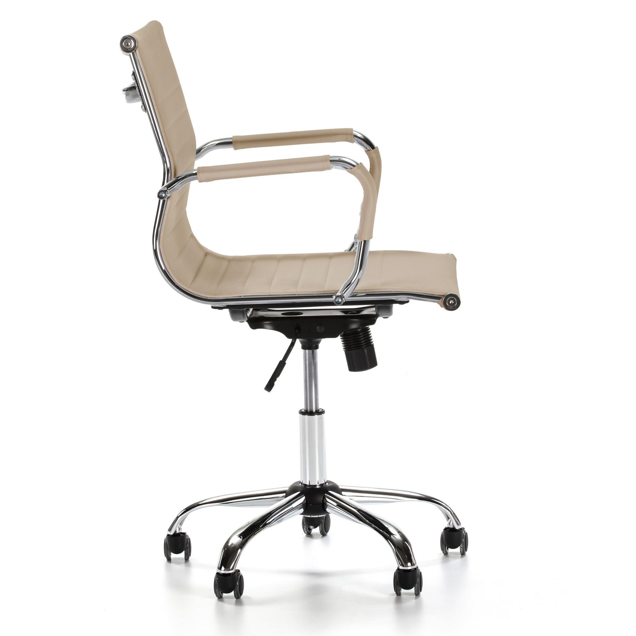 Voir la diapositive 3 : VS VENTA-STOCK Fauteuil de Bureau Croma inclinable Taupe,Cuir Synthétique