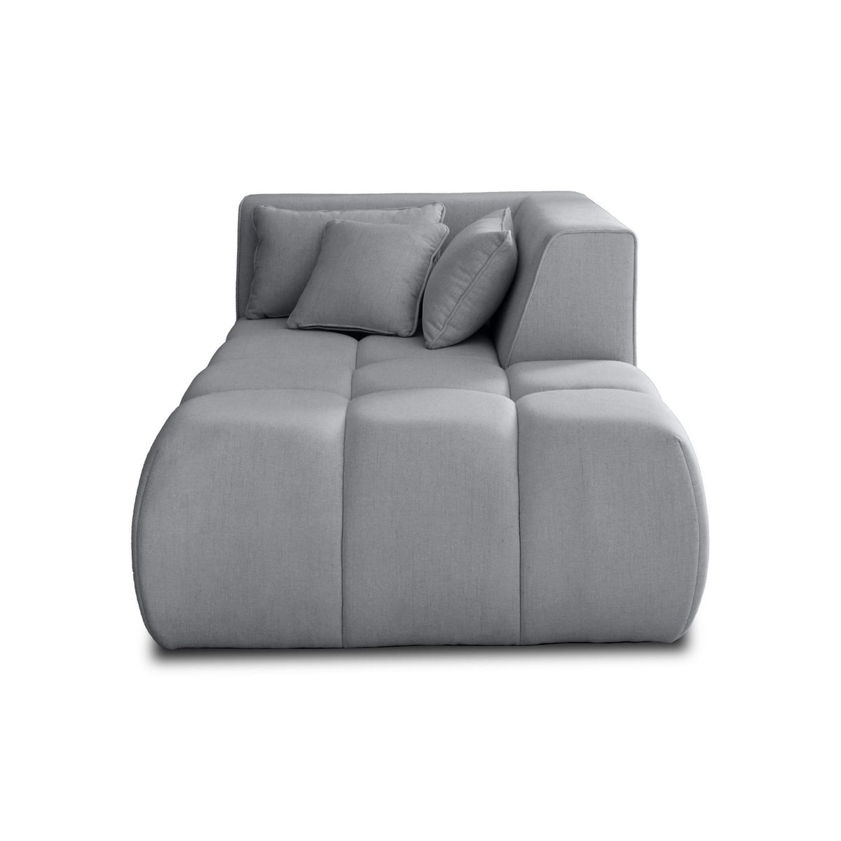 LISA DESIGN Caracas - module d'assise méridienne droit - en tissu