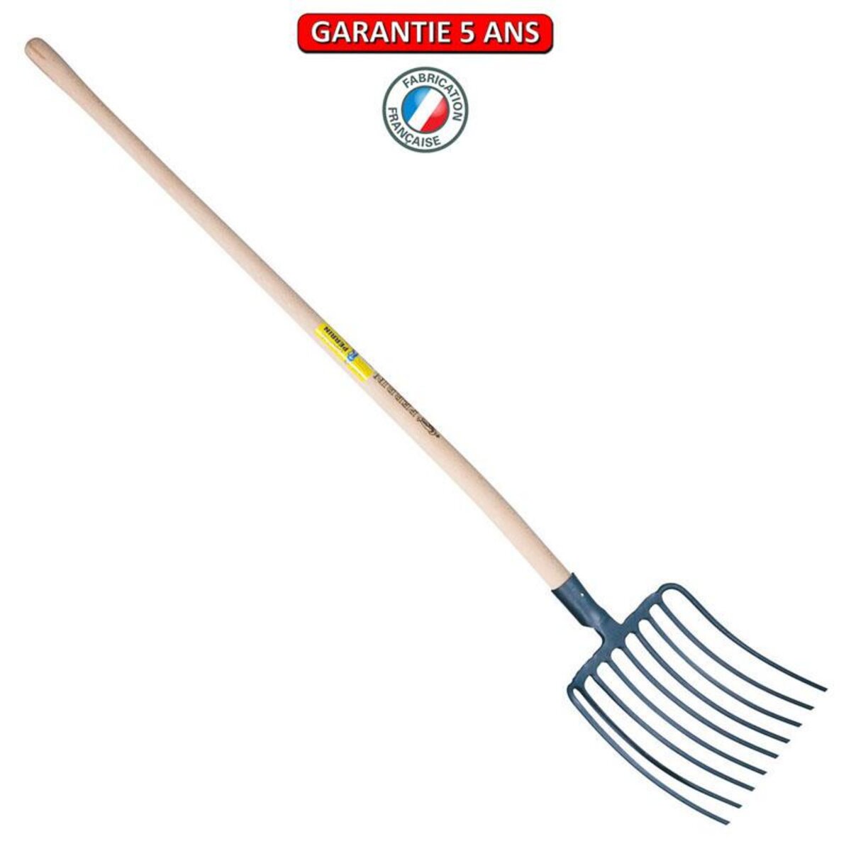 OUTILS PERRIN Fourche a huitres 9 dents - manche pomme