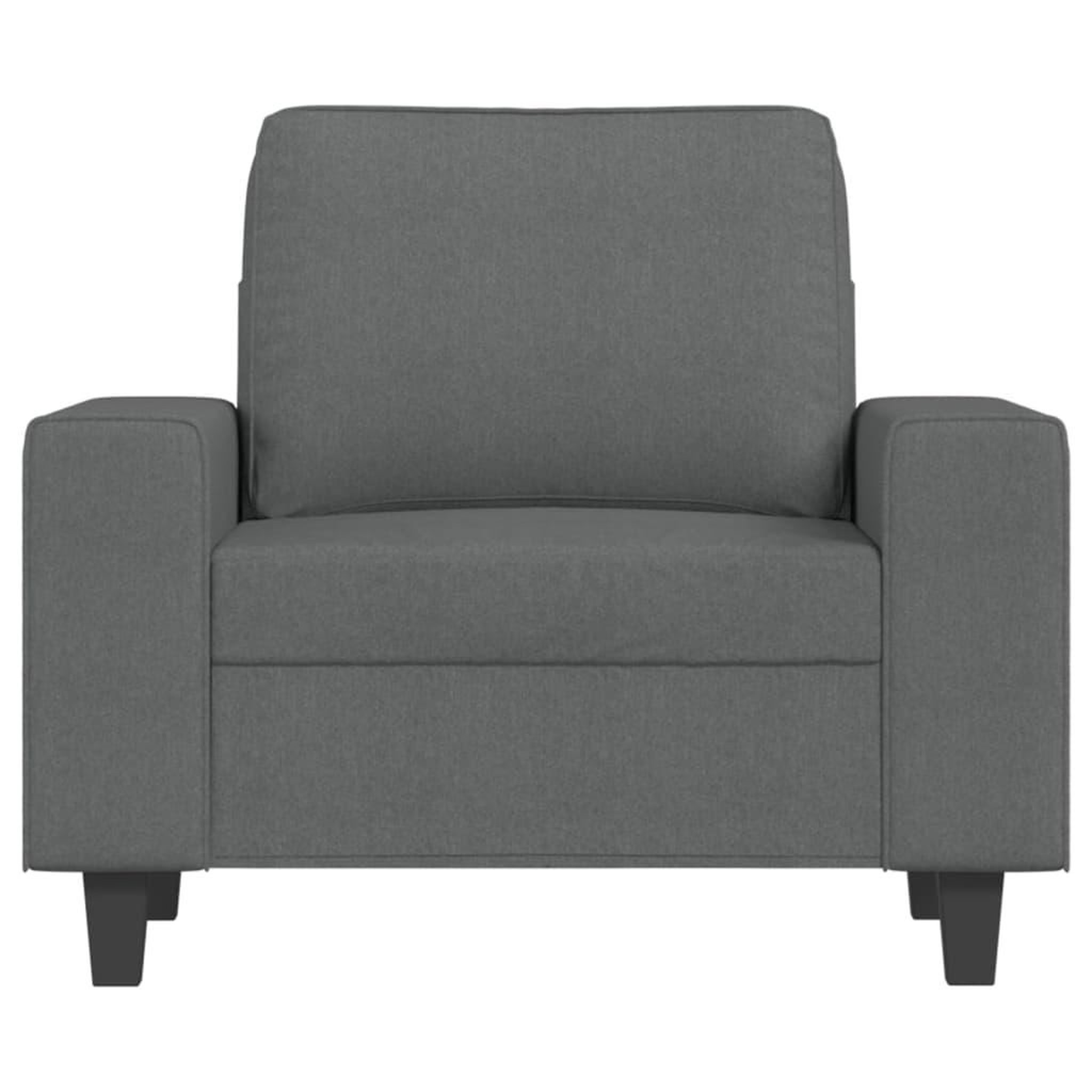 Voir la diapositive 3 : VIDAXL Fauteuil Gris fonce 60 cm Tissu