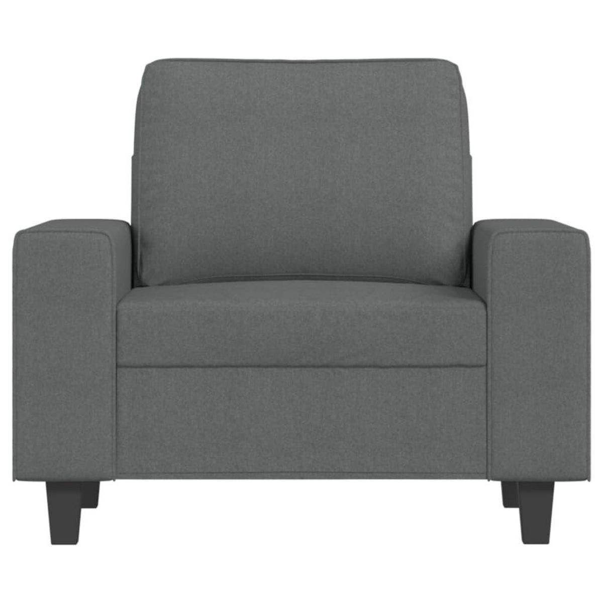 VIDAXL Fauteuil Gris fonce 60 cm Tissu