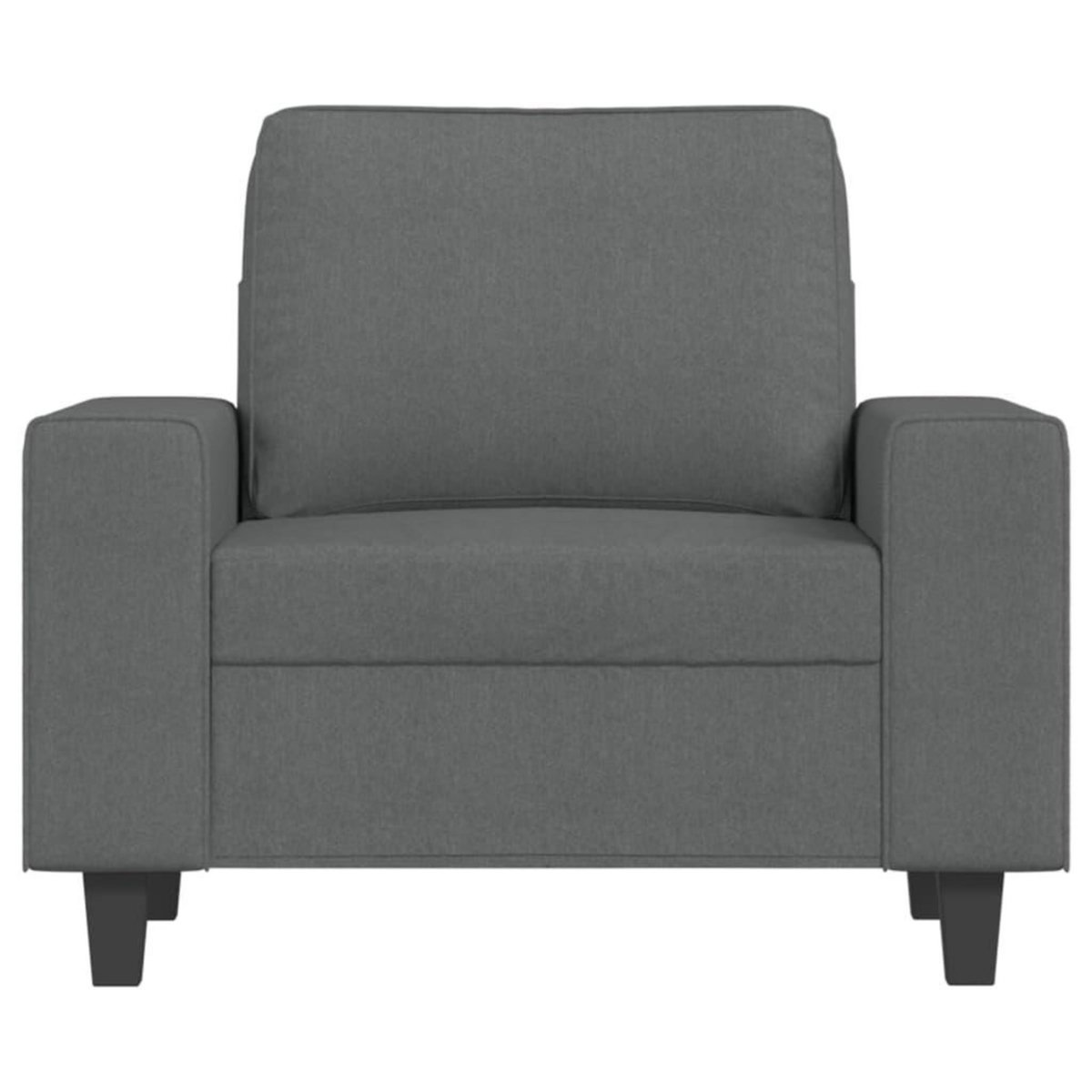 VIDAXL Fauteuil Gris fonce 60 cm Tissu