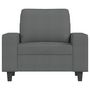 Voir la diapositive 3 : VIDAXL Fauteuil Gris fonce 60 cm Tissu