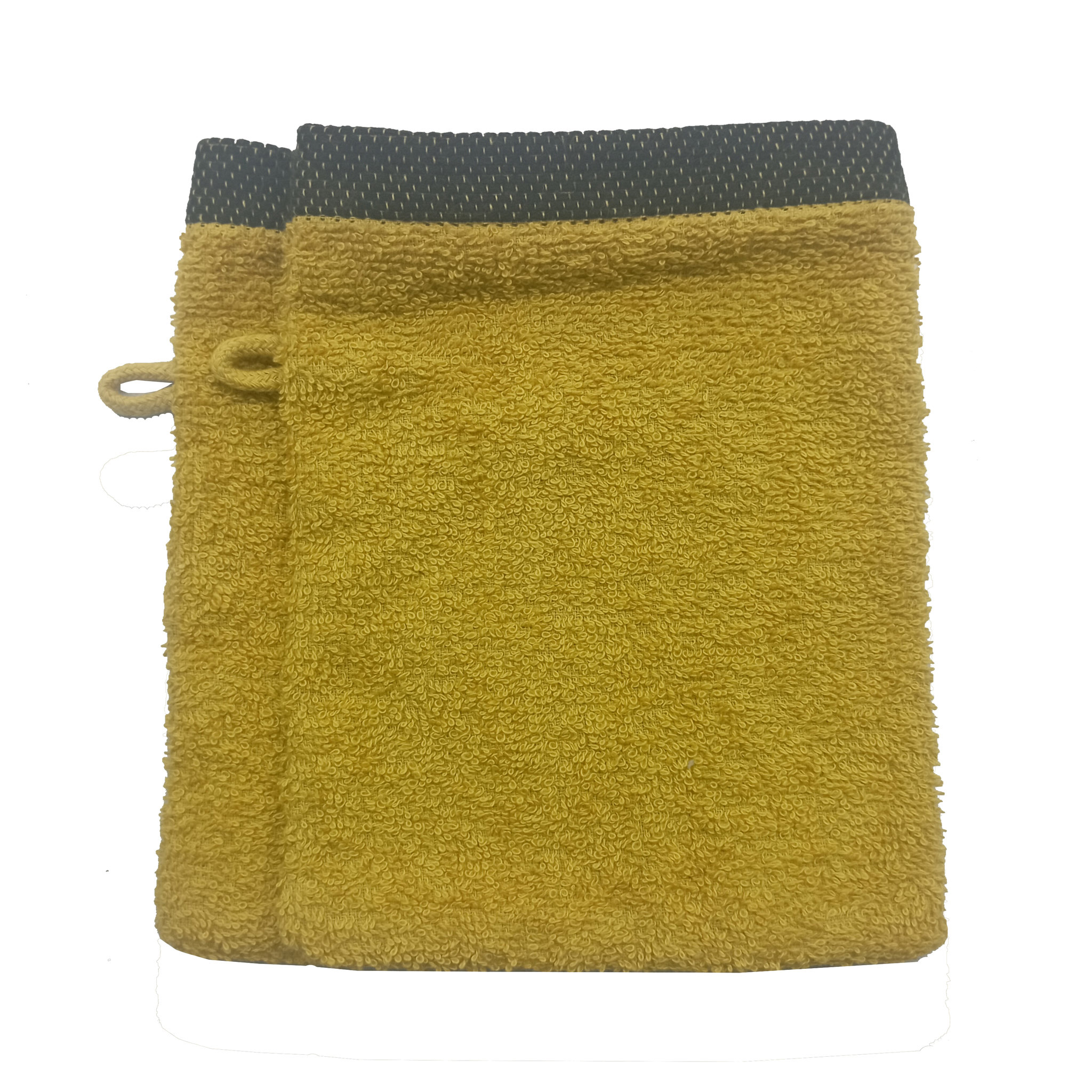 Voir la diapositive 1 : ACTUEL Lot de 2 gants de toilette uni en  coton 450GSM
