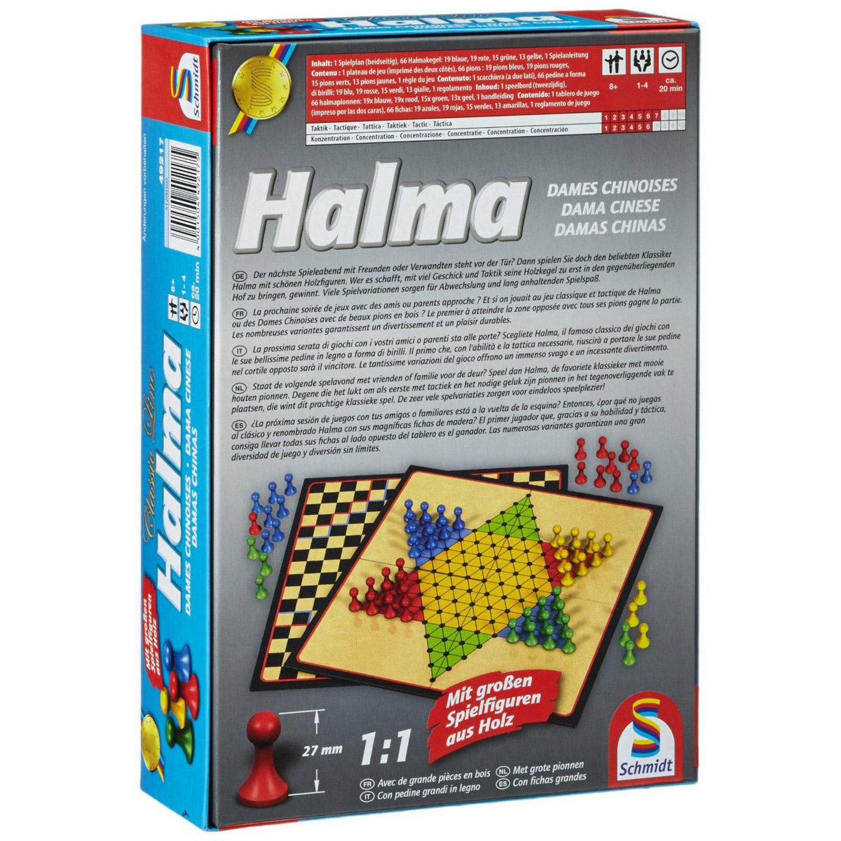 Schmidt Halma : Dames chinoises : Classic Line
