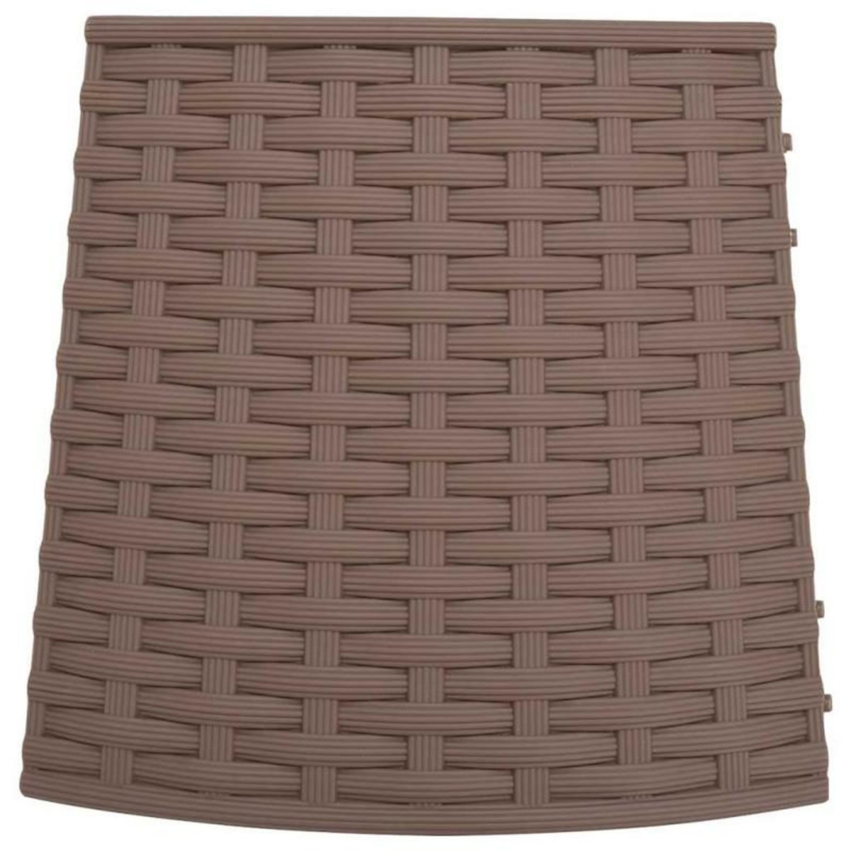 VIDAXL Jupe de sapin de Noël marron Ø65x23 cm plastique