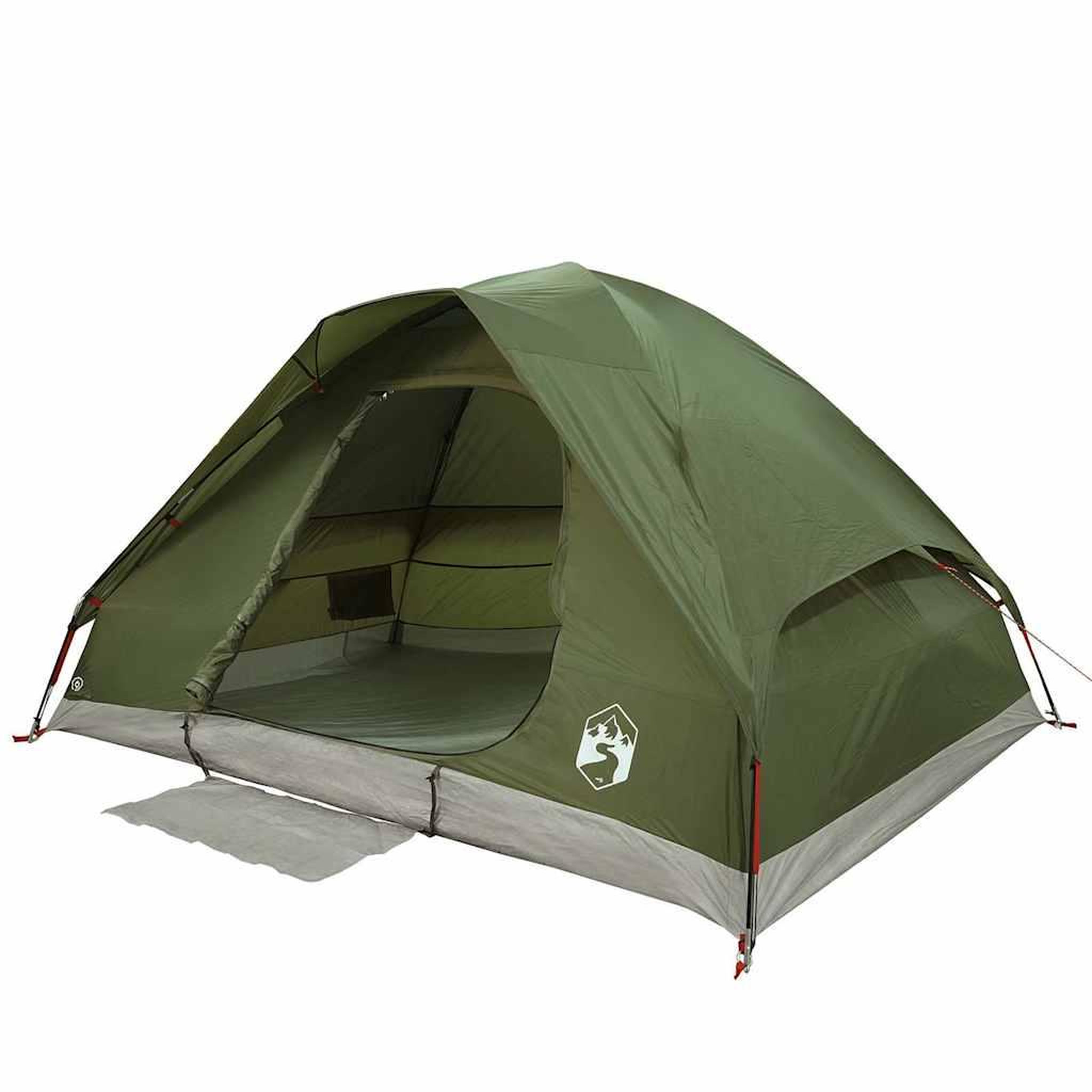 Voir la diapositive 4 : VIDAXL Tente familiale a dome 6 personnes vert olive impermeable
