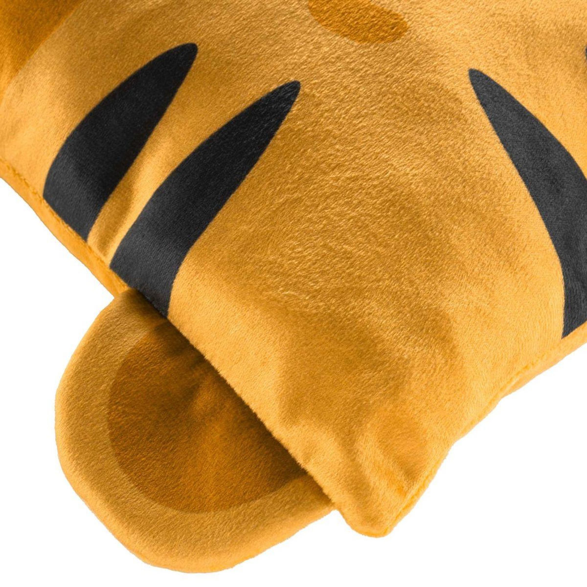 Paris Prix Coussin Déco Enfant en Velours  Tigry  40x40cm Jaune