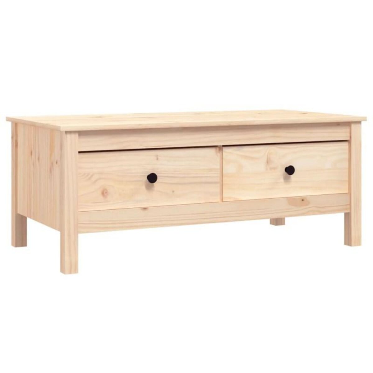 VIDAXL Table basse 100x50x40 cm Bois massif de pin