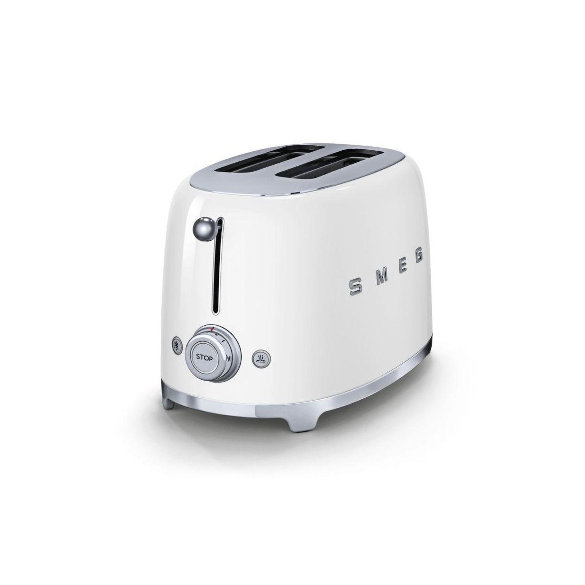 Voir la diapositive 2 : SMEG Grille-pain tsf01wheu blanc