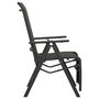 Voir la diapositive 4 : VIDAXL Chaises inclinables de jardin lot de 2 Textilene et aluminium