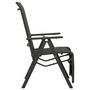 Voir la diapositive 4 : VIDAXL Chaises inclinables de jardin lot de 2 Textilene et aluminium
