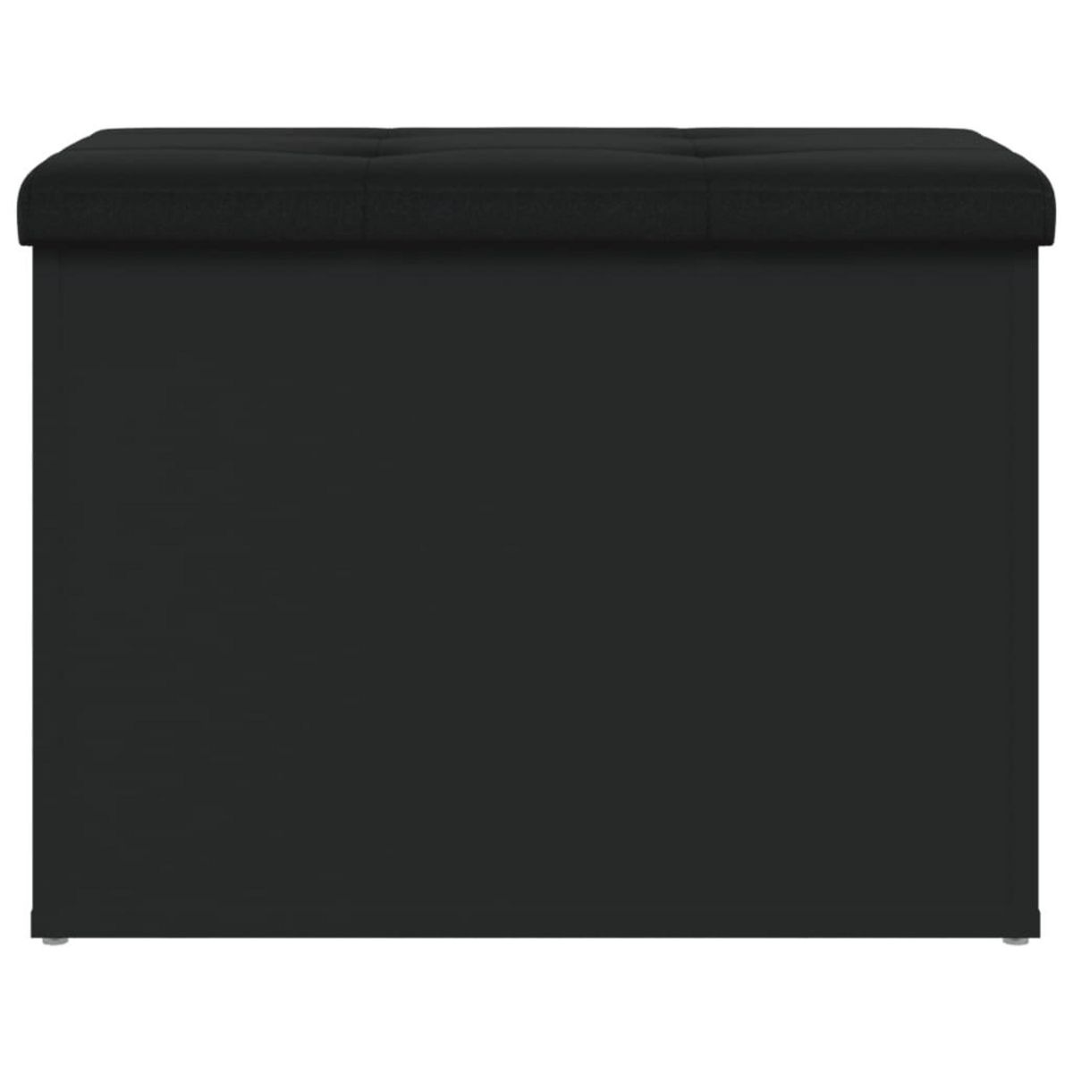 VIDAXL Banc de rangement noir 62x42x45 cm bois d'ingenierie