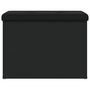 Voir la diapositive 5 : VIDAXL Banc de rangement noir 62x42x45 cm bois d'ingenierie