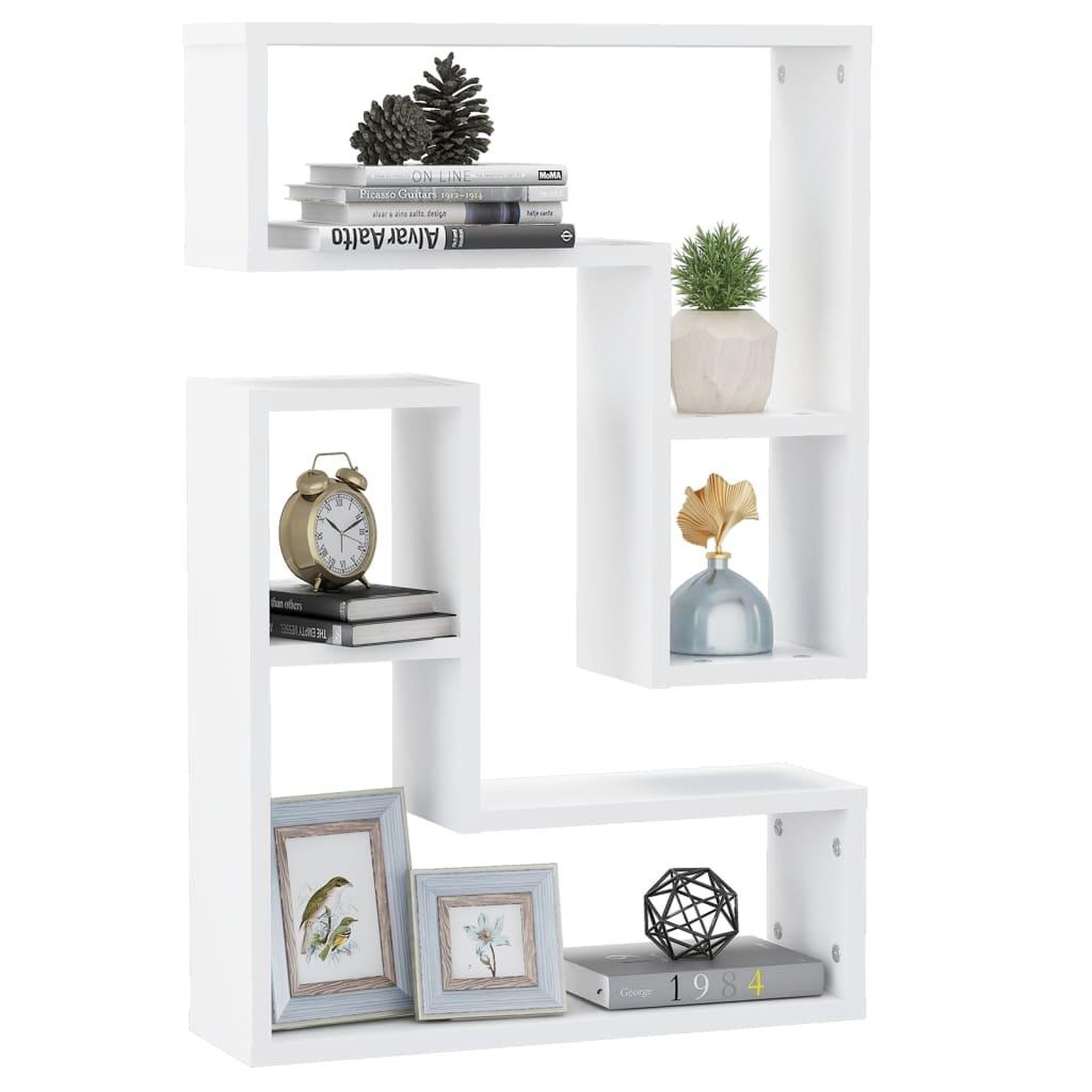 Voir la diapositive 3 : VIDAXL Etageres murales 2 pcs blanc 50x15x50 cm bois d'ingenierie