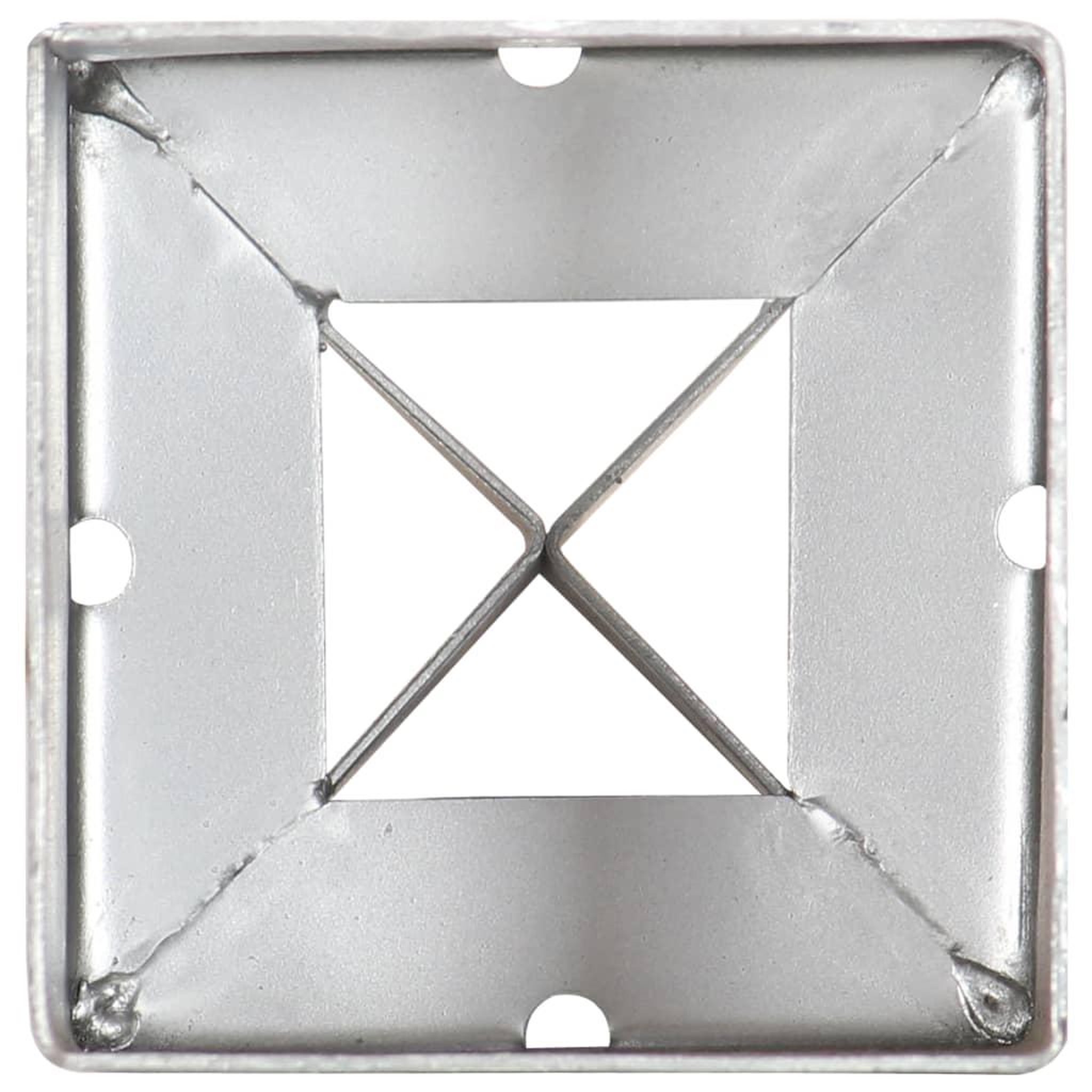 Voir la diapositive 5 : VIDAXL Piquets au sol 12 pcs Argente 9x9x75 cm Acier galvanise