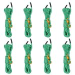 VIDAXL Cordes de haubanage avec cles reflechissantes 8 pcs 4 m 4 mm