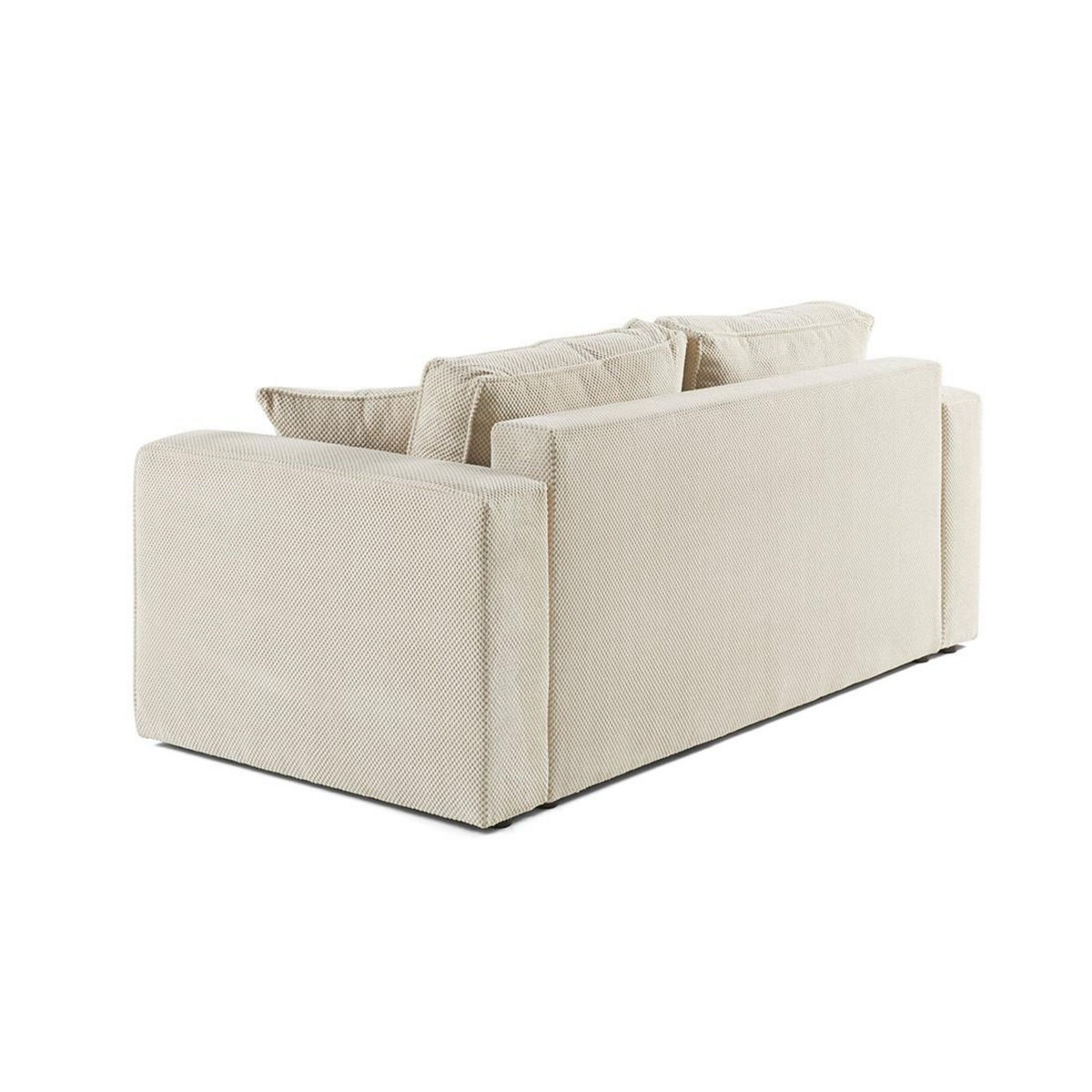 BEST MOBILIER Topaze - canapé droit 2 places - en velours texturé