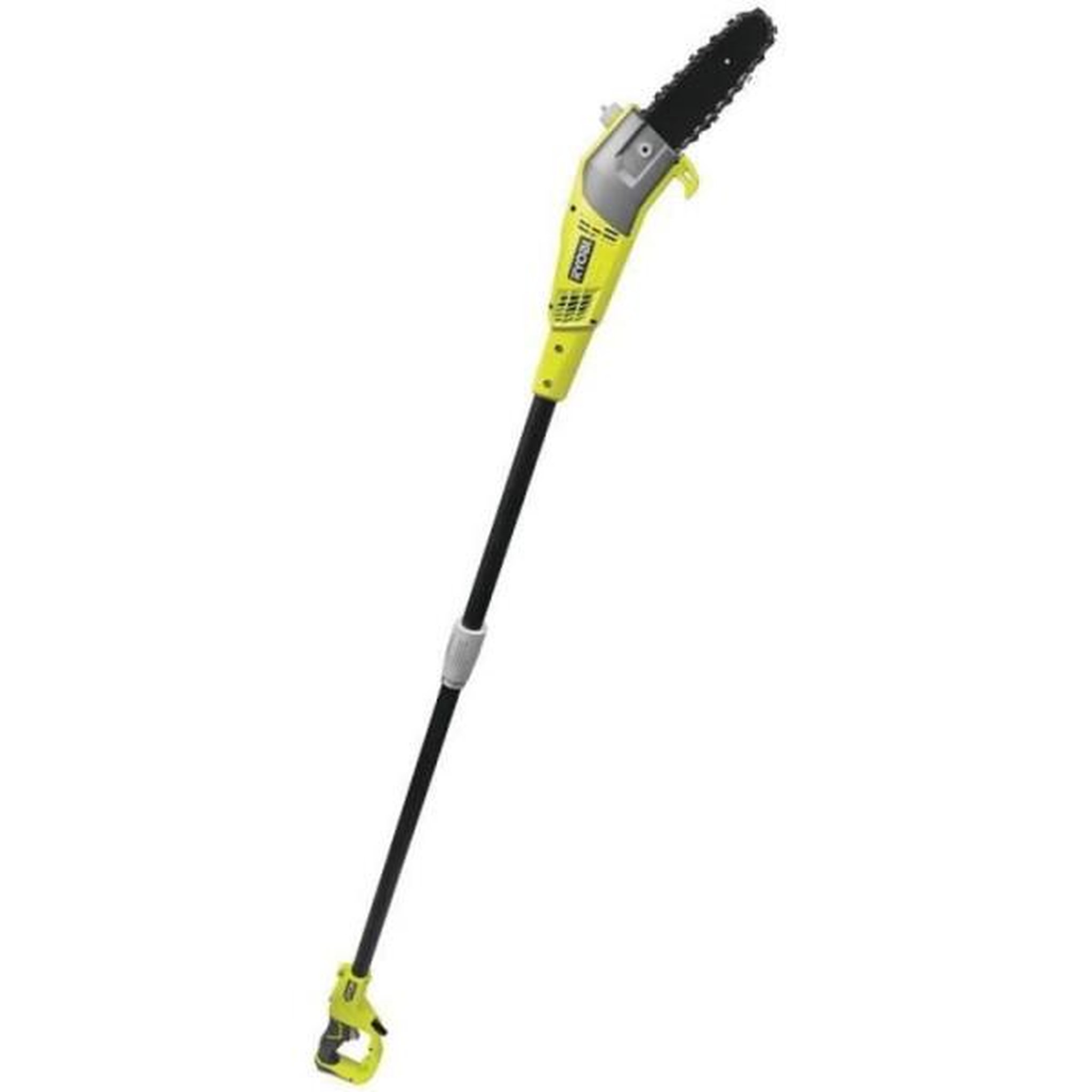 Ryobi RYOBI - Elagueur sur perche 750 W - guide 20 cm incliné a 15°- 10 m/s - tube d'extension 90 cm - guide incliné a 15° - RPP75