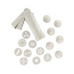 ZENKER Presse-biscuit et 6 embouts et 10 disques de motifs Zenker Smart Pastry