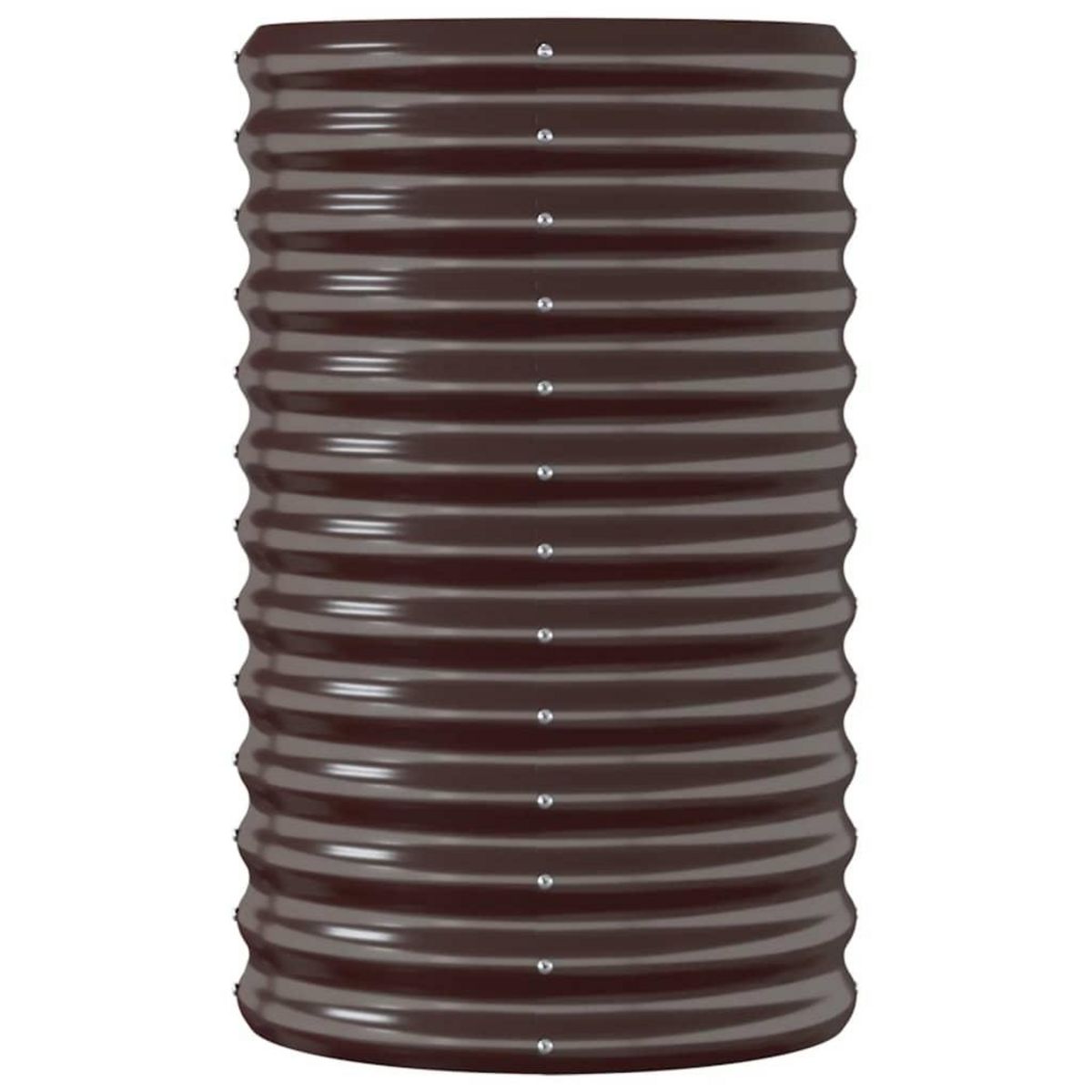 VIDAXL Lit sureleve de jardin Acier enduit de poudre marron