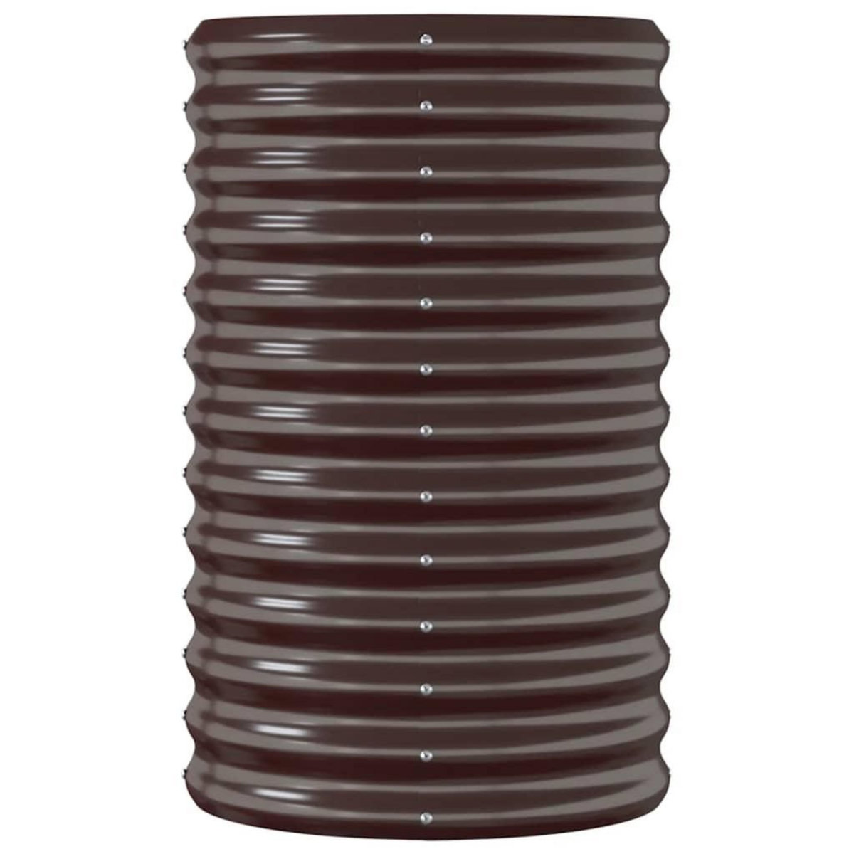 VIDAXL Lit sureleve de jardin Acier enduit de poudre marron