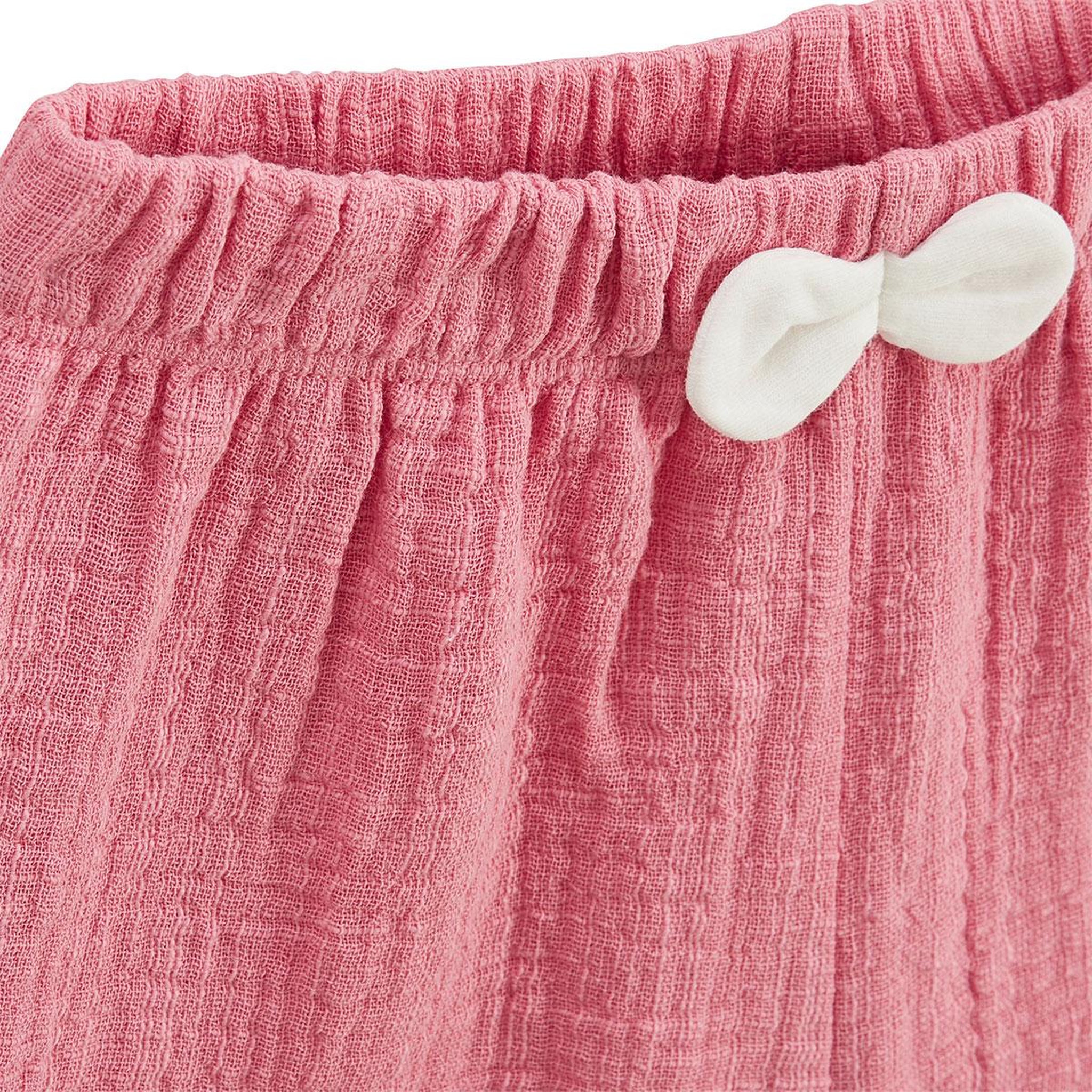 Voir la diapositive 3 : Petit Béguin Ensemble enfant t-shirt et short en gaze de coton anaelle
