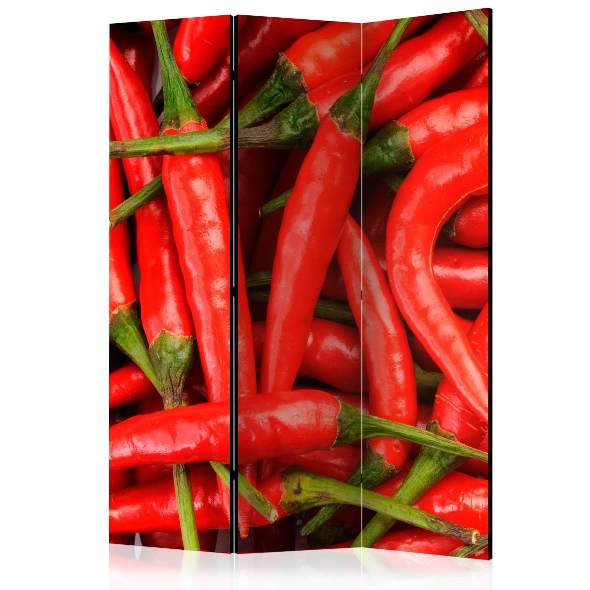 Paris Prix Paravent 3 volets  chili pepper background  135x172cm
