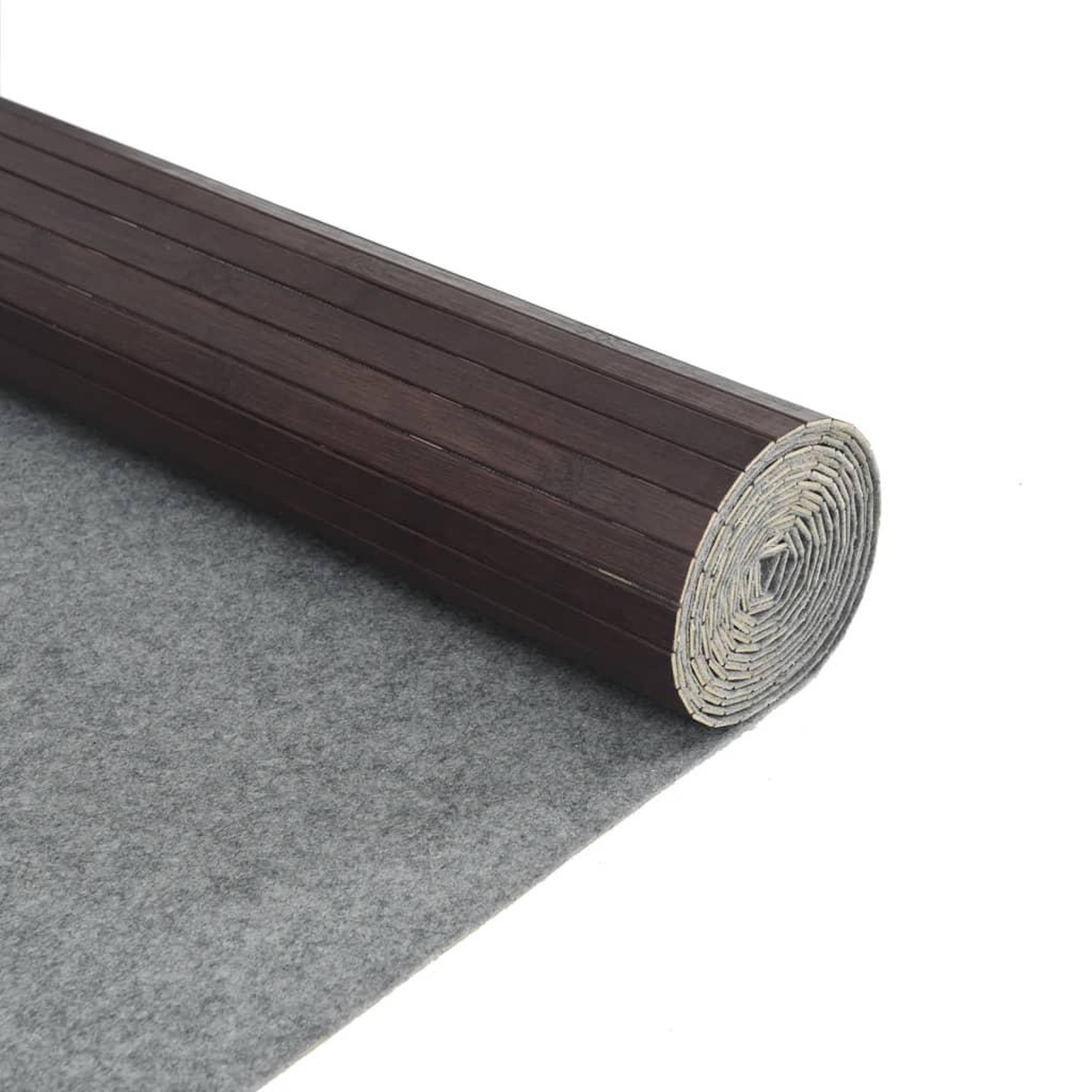 Voir la diapositive 5 : VIDAXL Tapis rectangulaire marron fonce 80x300 cm bambou