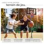 Voir la diapositive 3 : tectake Panier de basket avec ballon et pompe inclus noir