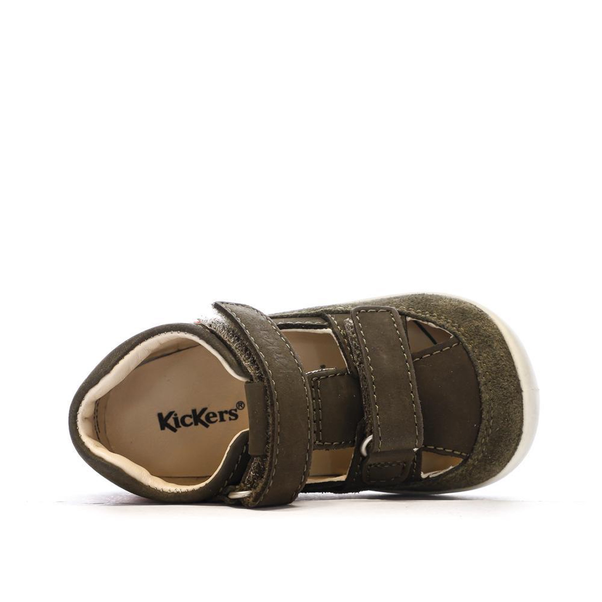 Voir la diapositive 4 : Kickers Sandales Kaki Garçon Kickers Salome