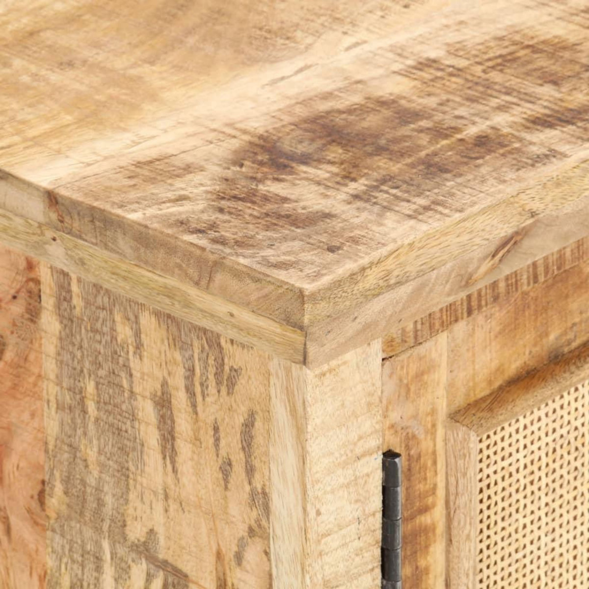 VIDAXL Table basse 90x50x35 cm Bois de manguier et canne naturelle