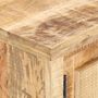 Voir la diapositive 5 : VIDAXL Table basse 90x50x35 cm Bois de manguier et canne naturelle