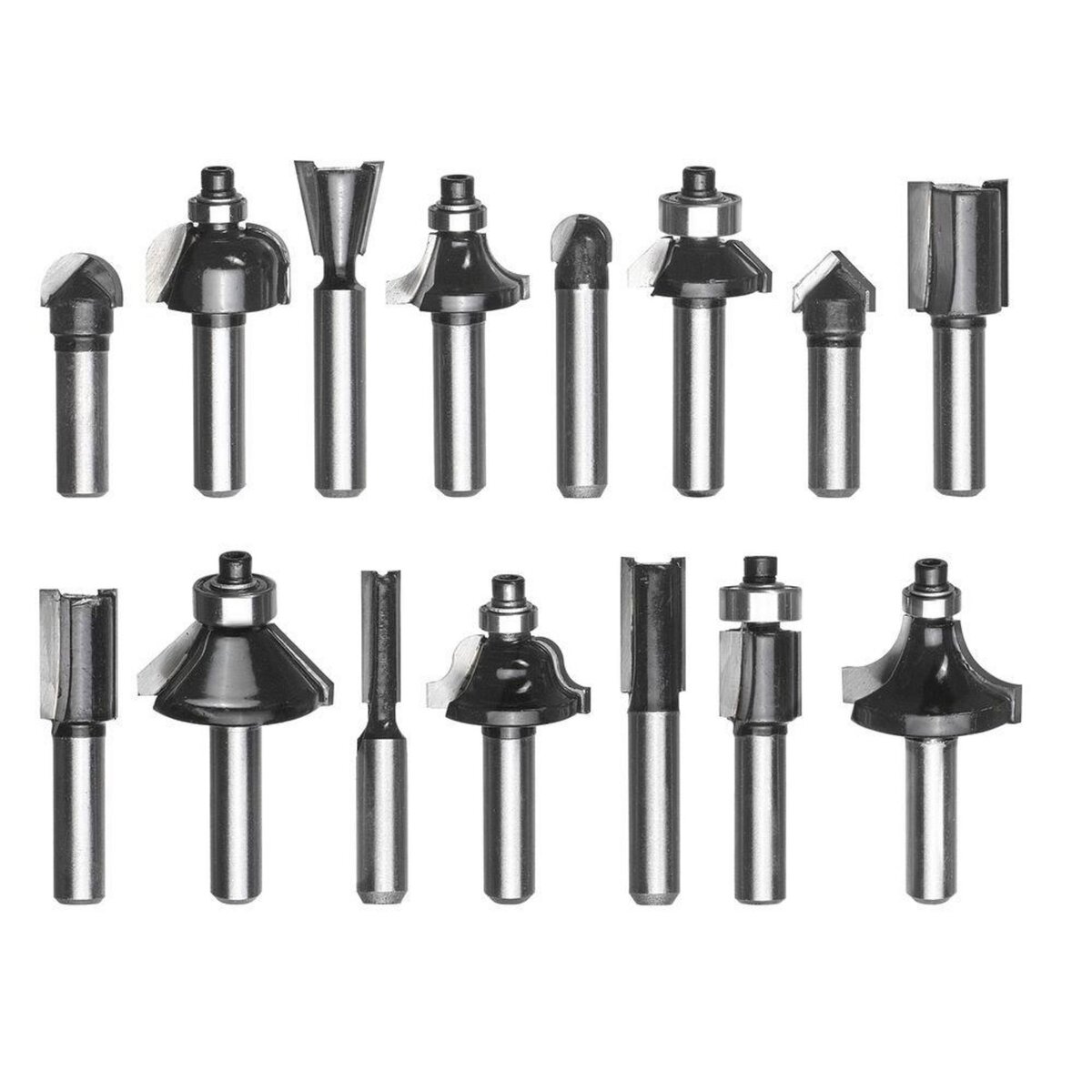 KWB Set de coupe 15 pièces pour défonceuses