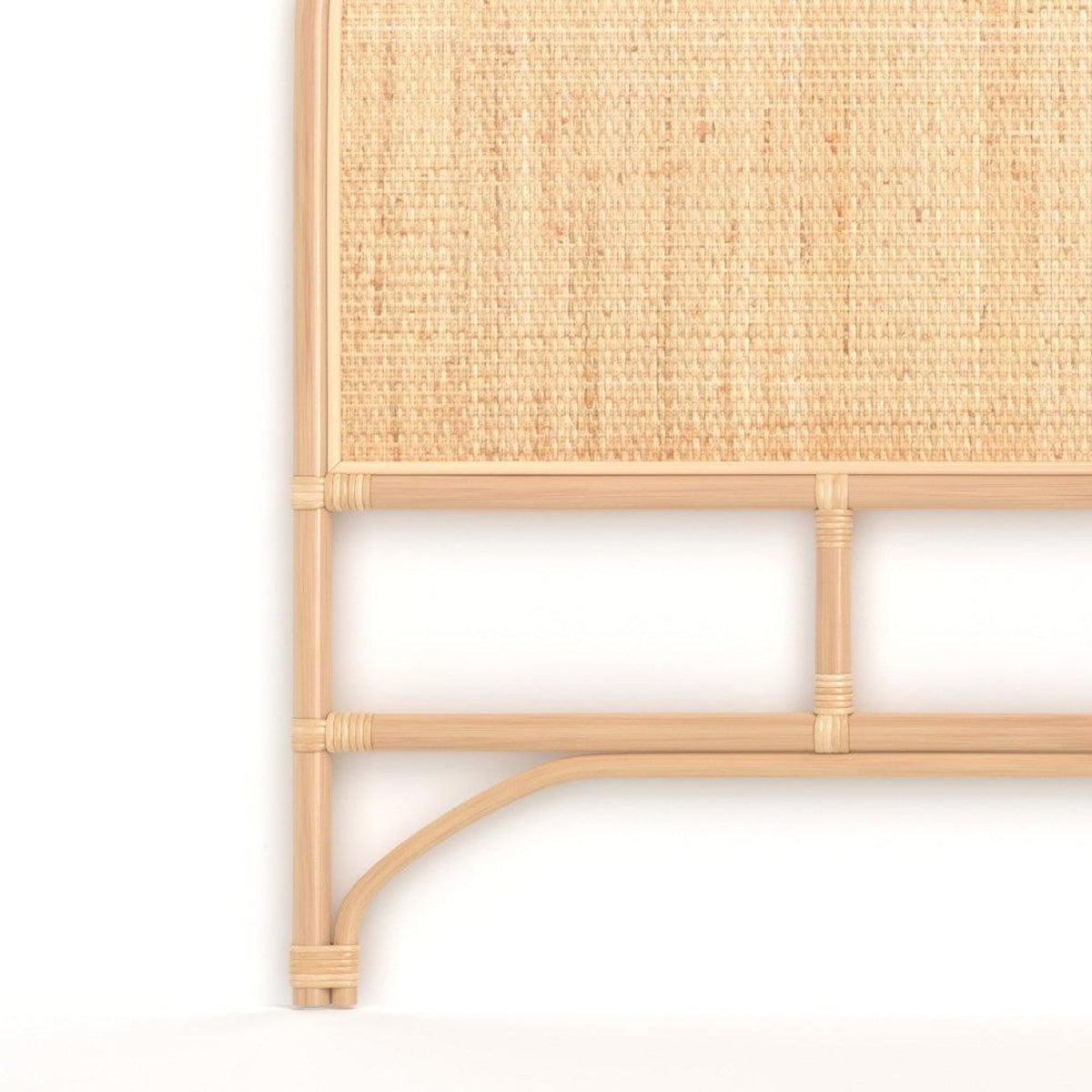 Rendez vous déco Tête de lit 160 cm en rotin naturel-Grace