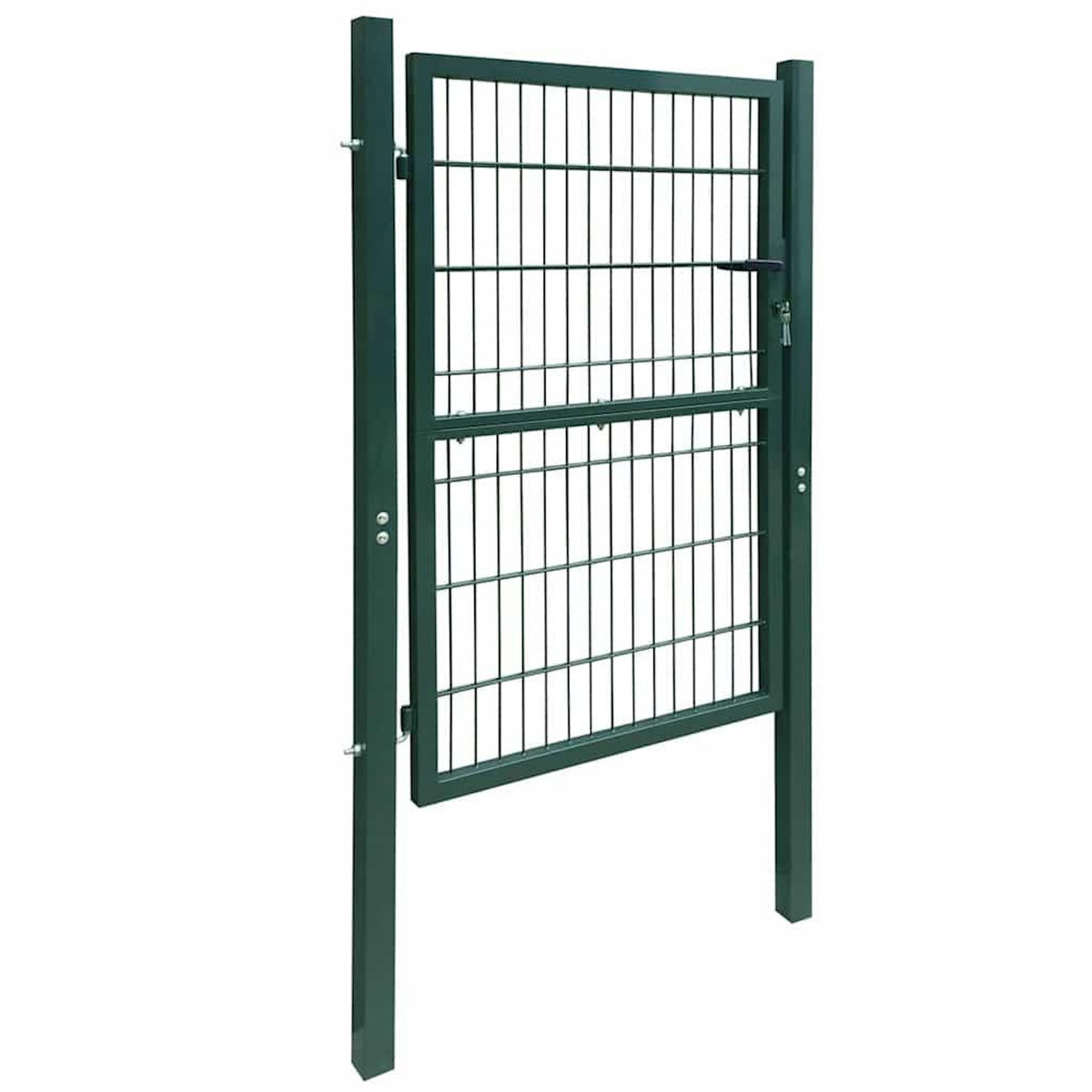 VIDAXL Portail de cloture en acier 100x200 cm vert
