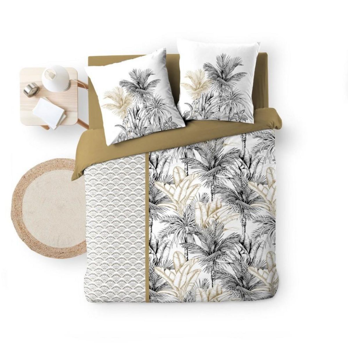 Douceur d'Intérieur Housse de couette 260x240 + 2 taies DAKAR 100% coton