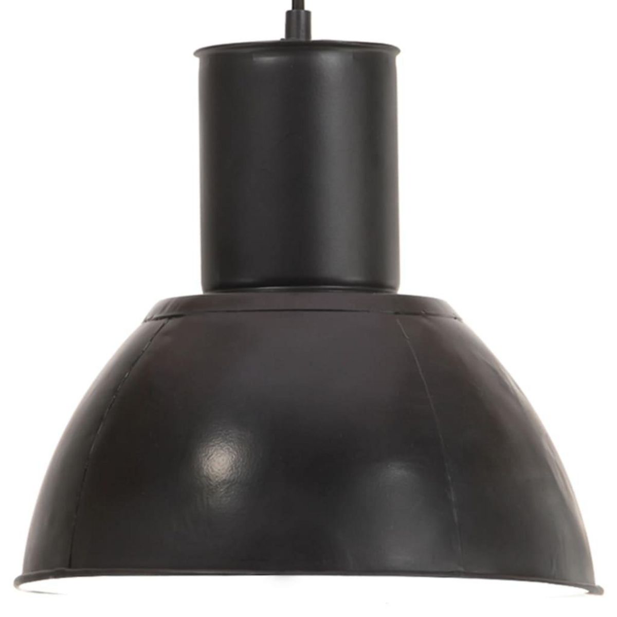 VIDAXL Lampe suspendue 25 W Noir Rond 28,5 cm E27