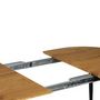 Voir la diapositive 6 : Paris Prix Table de Repas  Extensible  120-160cm Naturel & Noir