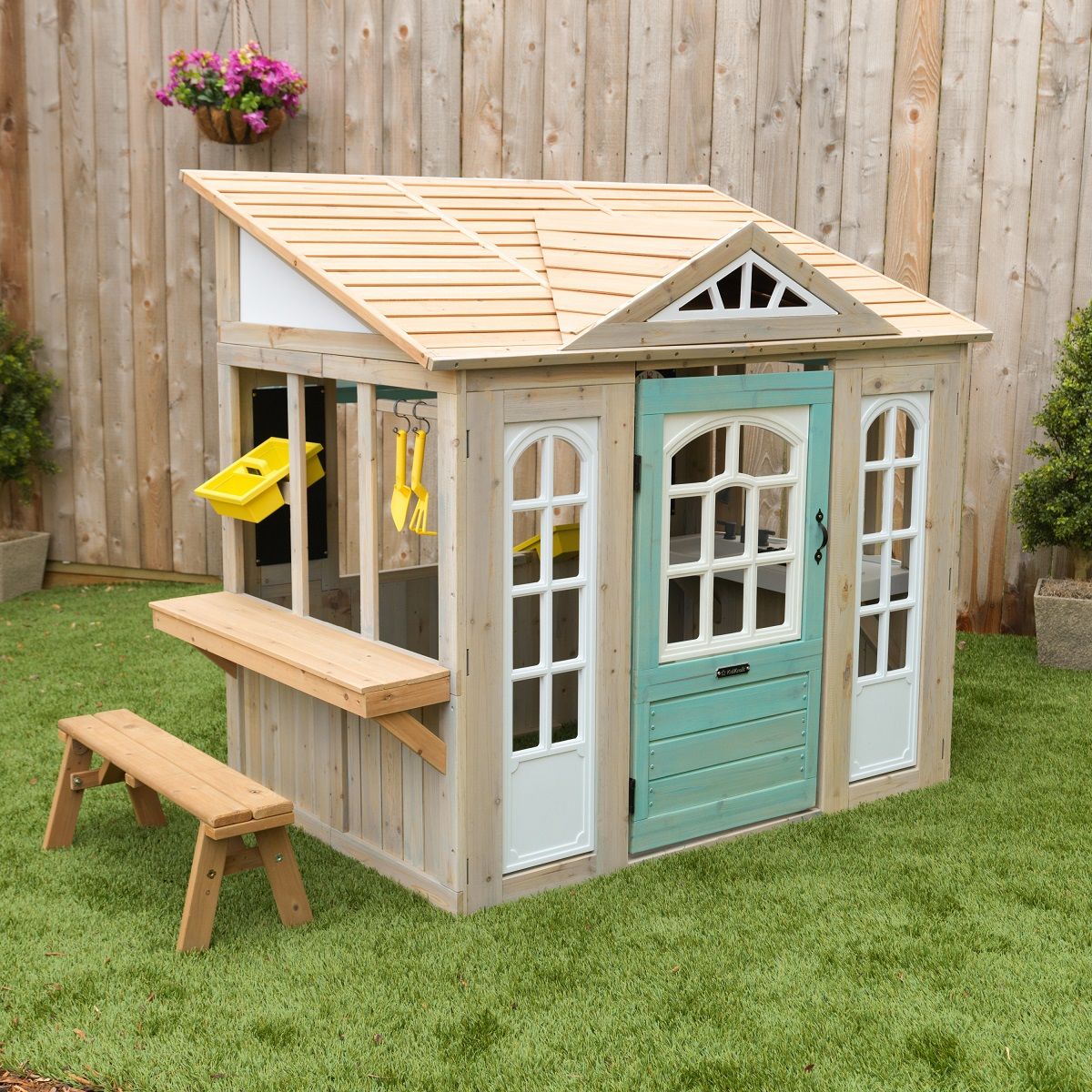 Kidkraft Cabane en bois d'extérieur Meadowlane Market