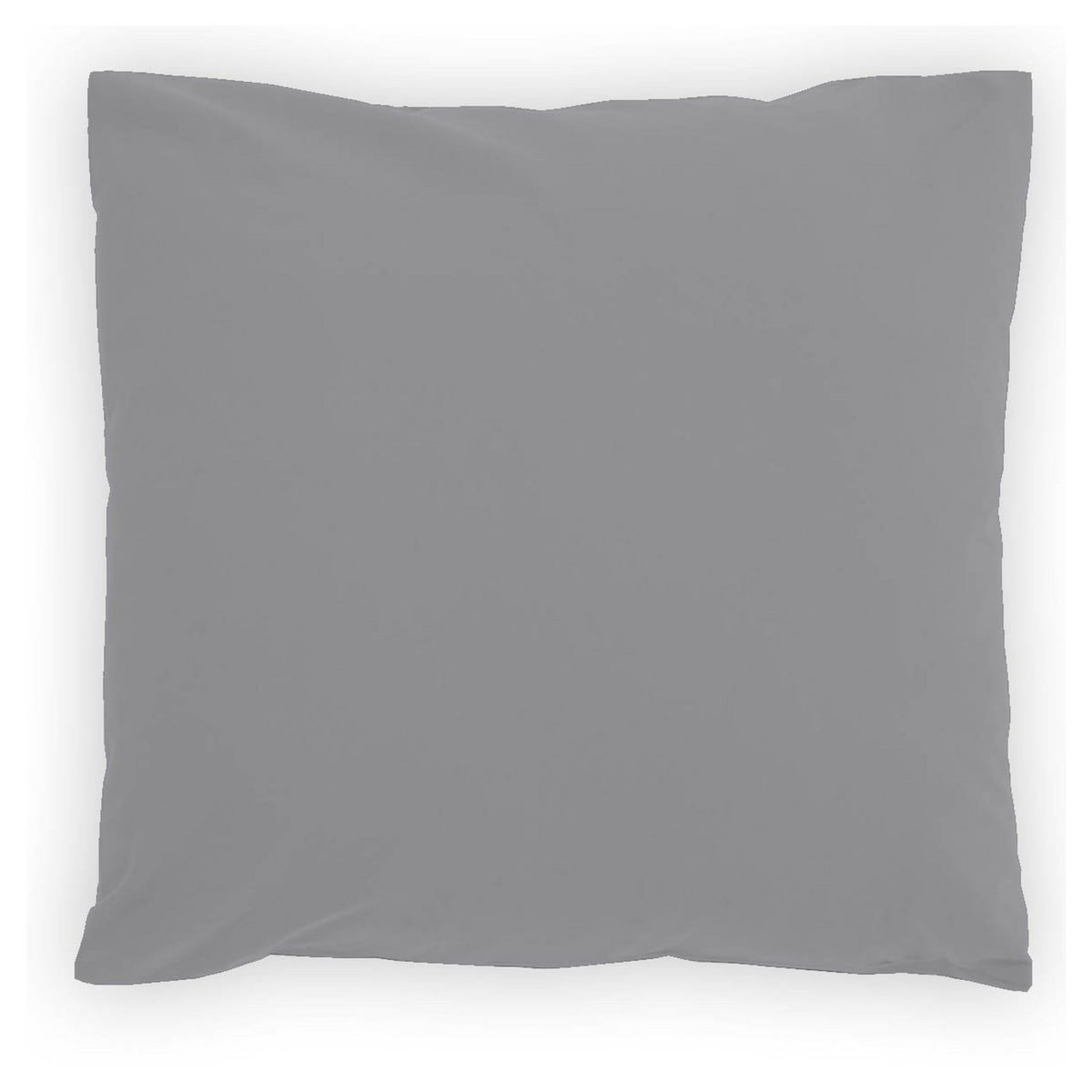 Taie d'oreiller unie en coton 